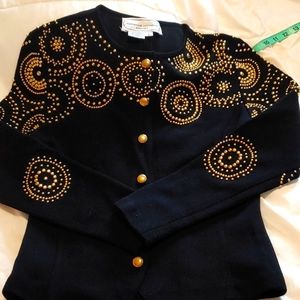 Vintage Gold Studded Sweater